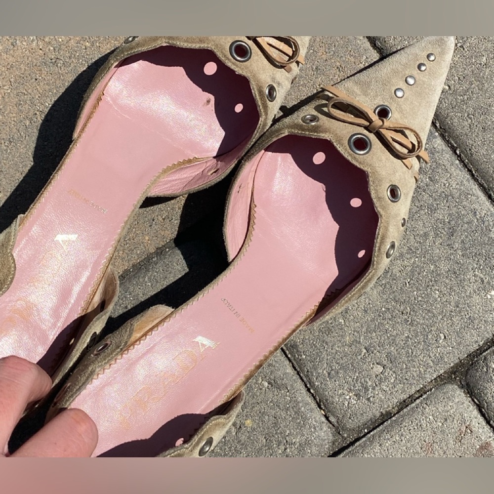 Prada Kitten Nude Heels Size 40/ US 9